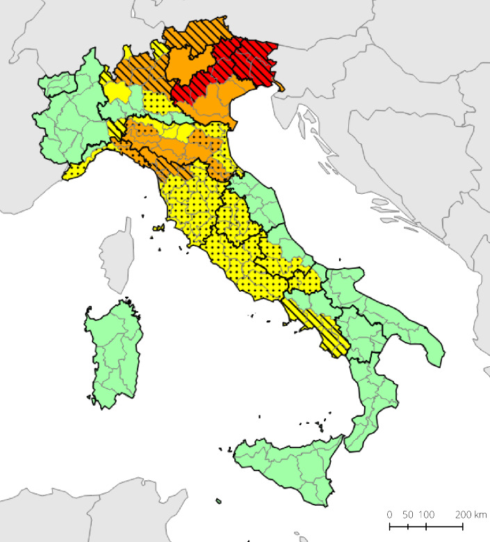 bollettino meteo protezione civile 2 novembre