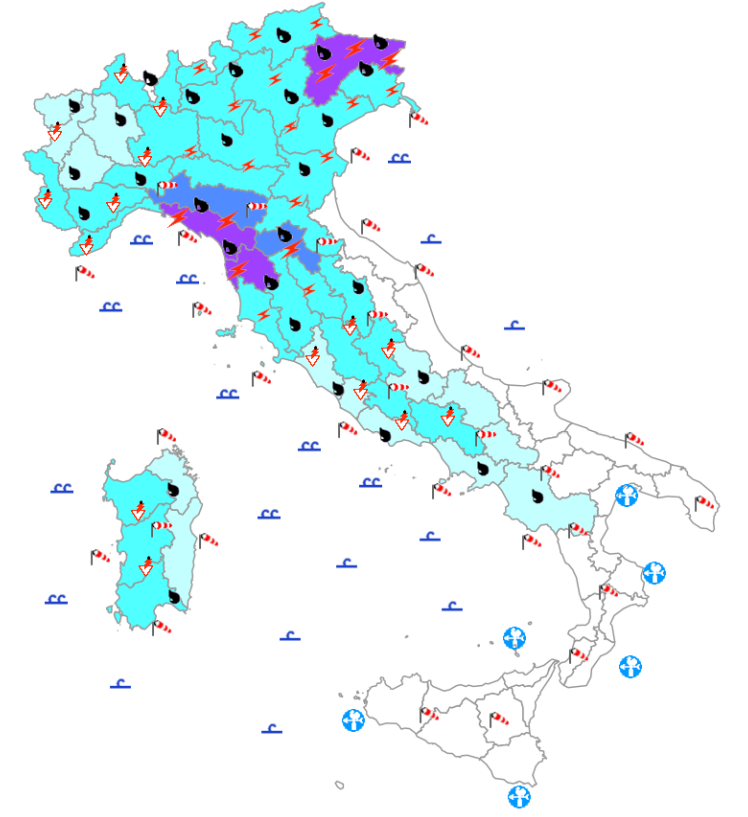 bollettino meteo protezione civile 2 novembre