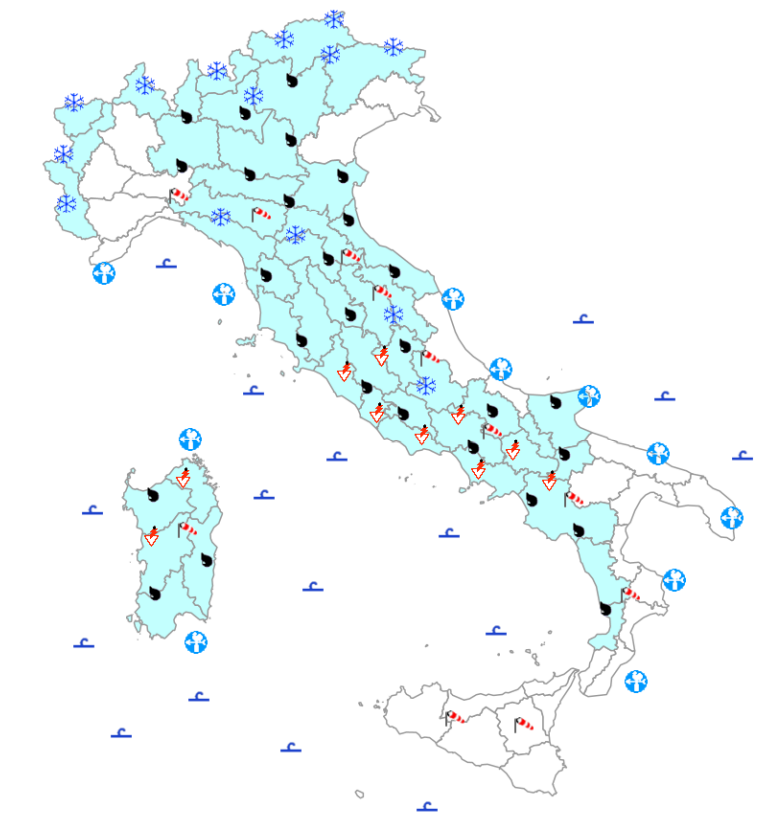 bollettino meteo protezione civile 27 novembre