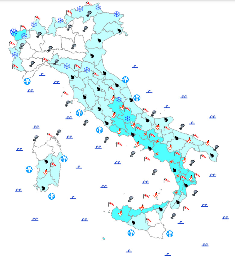 bollettino meteo protezione civile 28 novembre
