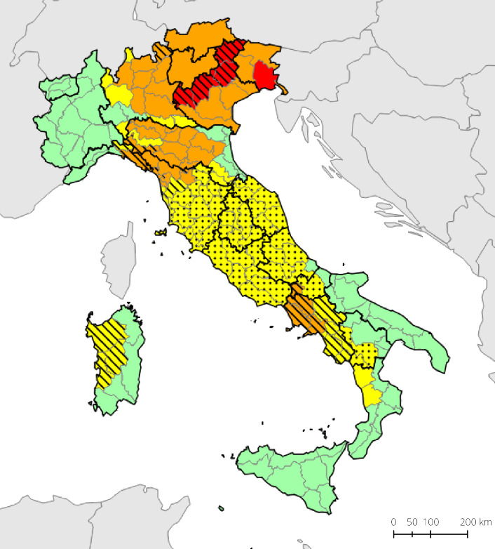 bollettino meteo protezione civile 3 novembre 2