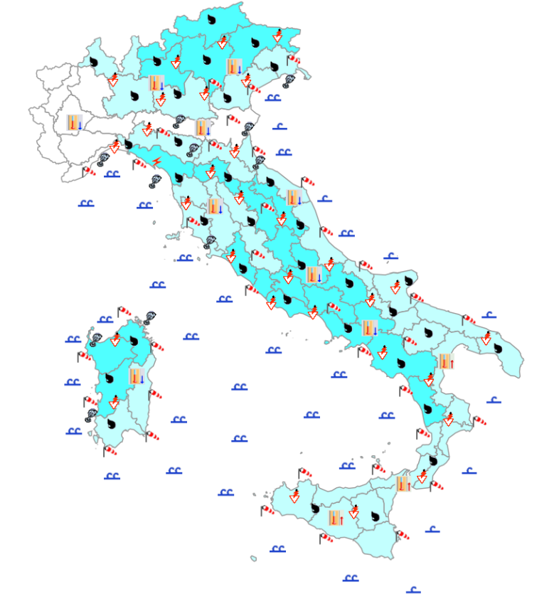 bollettino meteo protezione civile 3 novembre