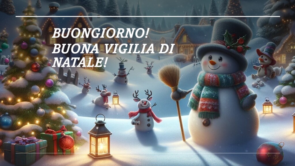 buongiorno buona vigilia di natale