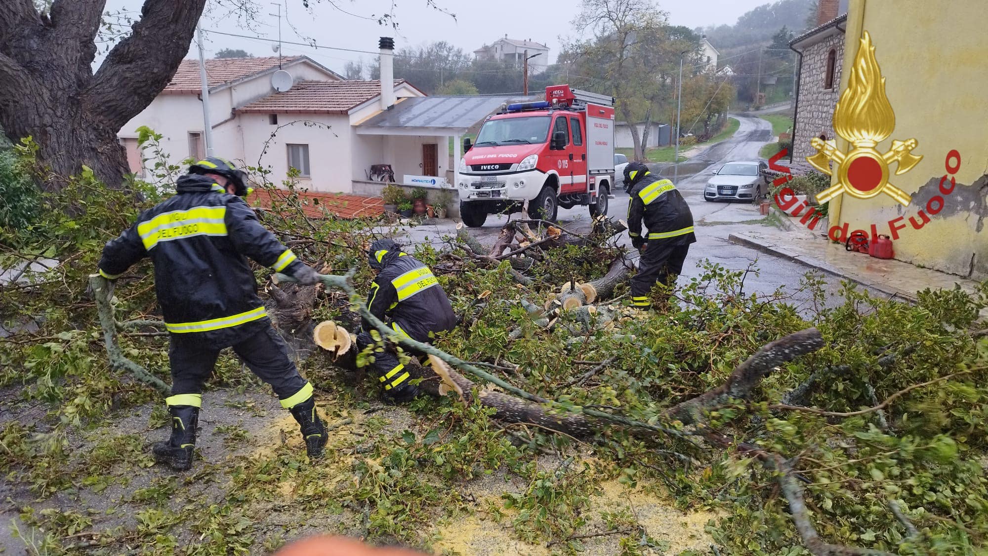 Maltempo Lombardia, forte vento nel Comasco: alberi caduti e pali divelti