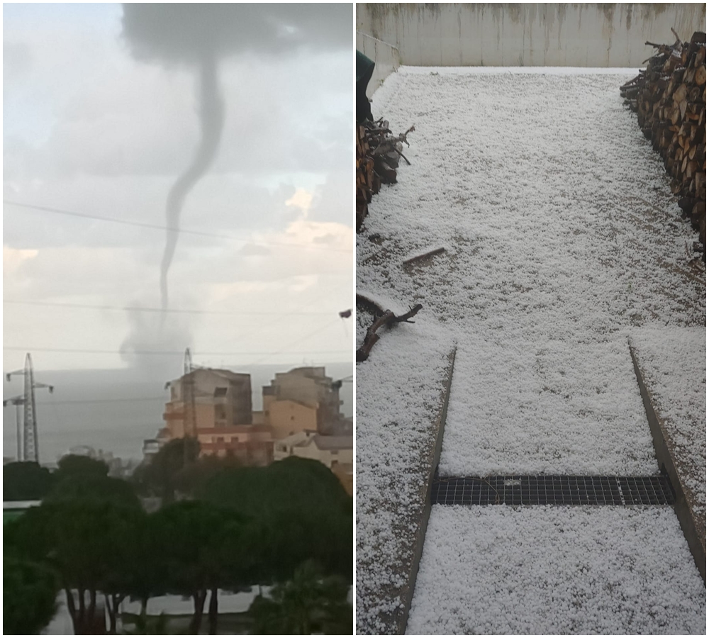 tromba marina e graupel a termoli