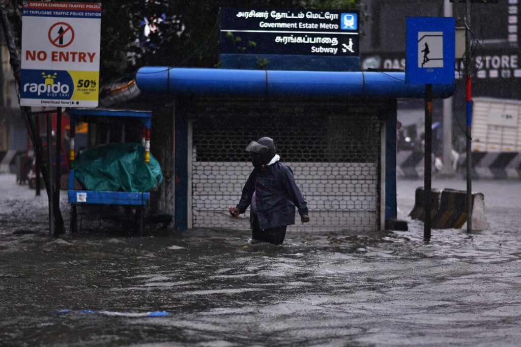 Michaung ciclone India Chennai