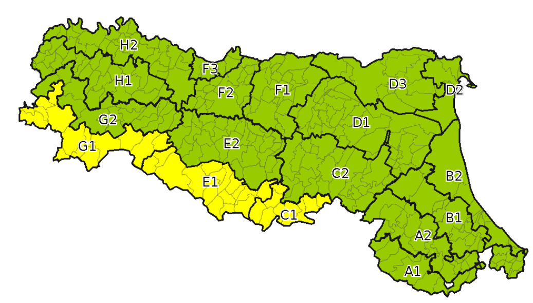 allerta meteo emilia romagna 10-11 dicembre