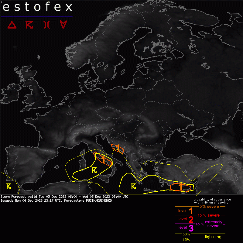 allerta meteo estofex