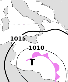 allerta meteo sabato 9 dicembre 2023 ciclone canale di sicilia