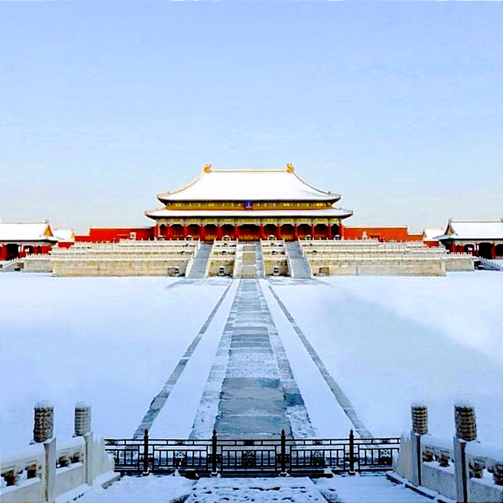 cina prima neve pechino