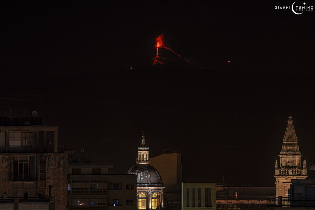 eruzione etna 1 dicembre 2023