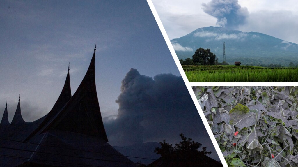 eruzione vulcano marapi indonesia