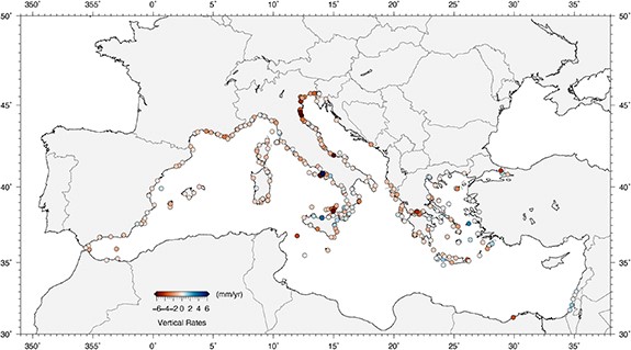 mediterraneo aumento livello marino