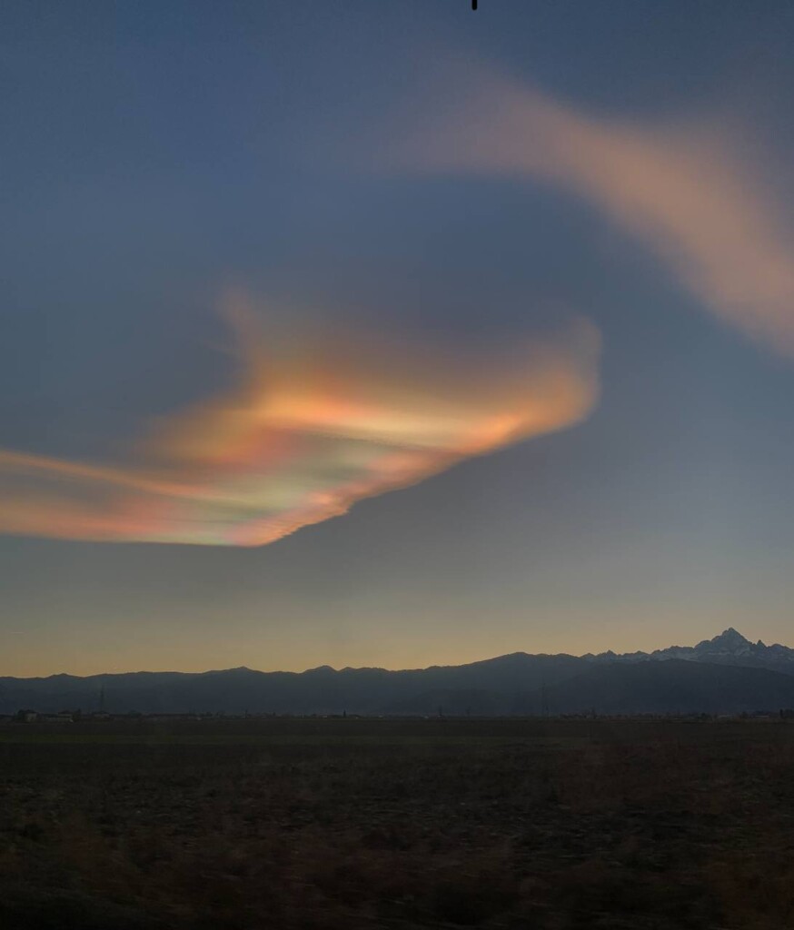 nubi iridescenti piemonte
