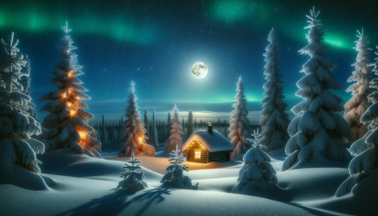 panorama invernale solstizio inverno luna notte più lunga anno