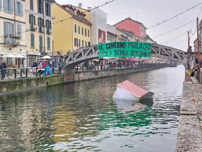 protesta extinction rebellion milano