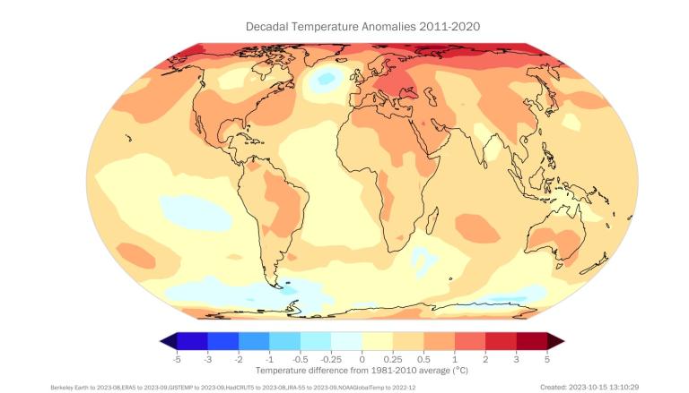 temperature decennio più caldo wmo