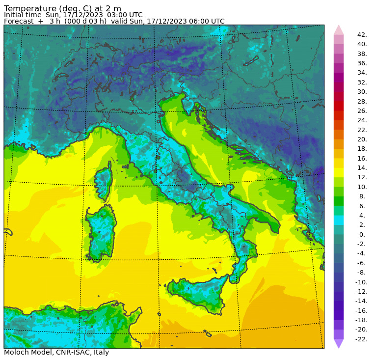 temperature minime oggi