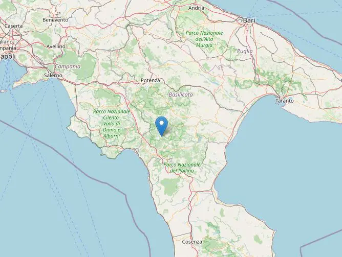 terremoto Castelsaraceno Potenza