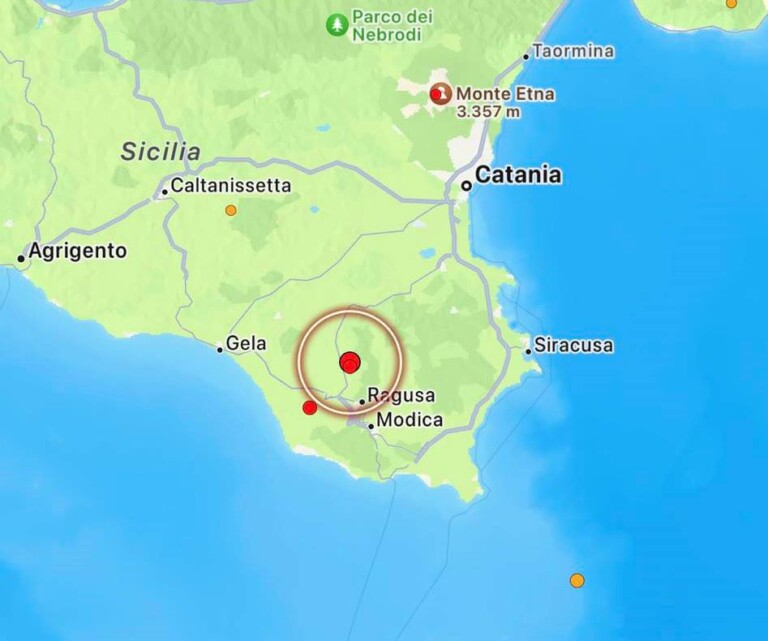 terremoto chiaramonte gulfi ragusa sicilia