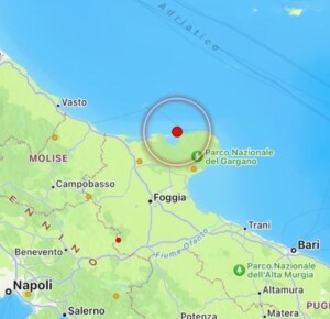 terremoto costa garganica puglia