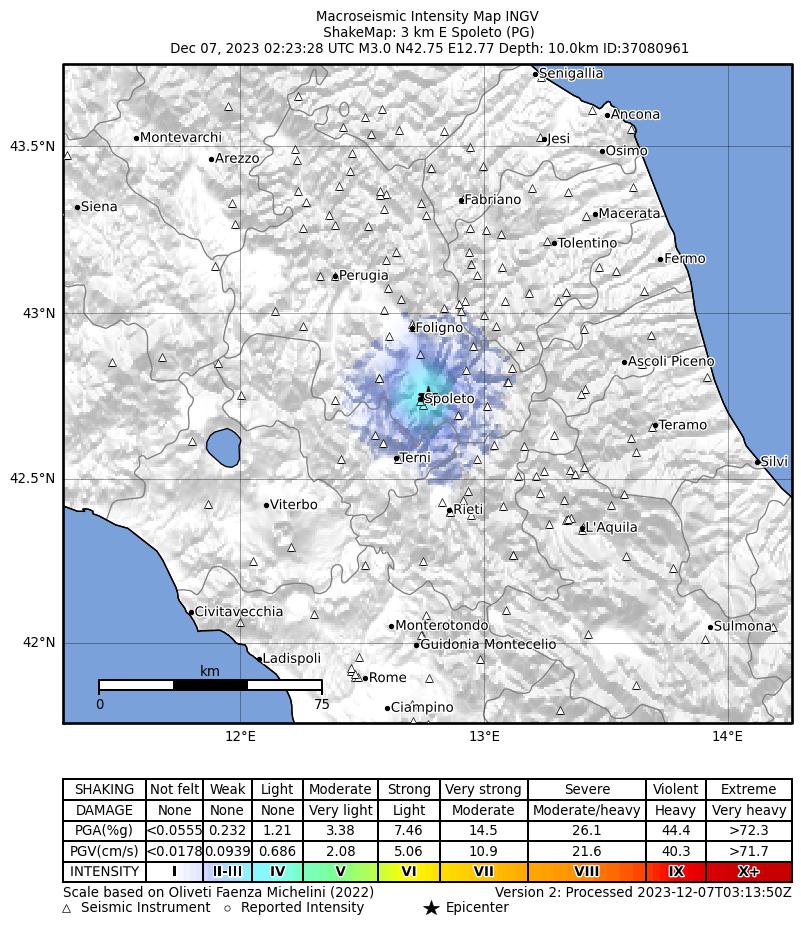 terremoto oggi umbria spoleto