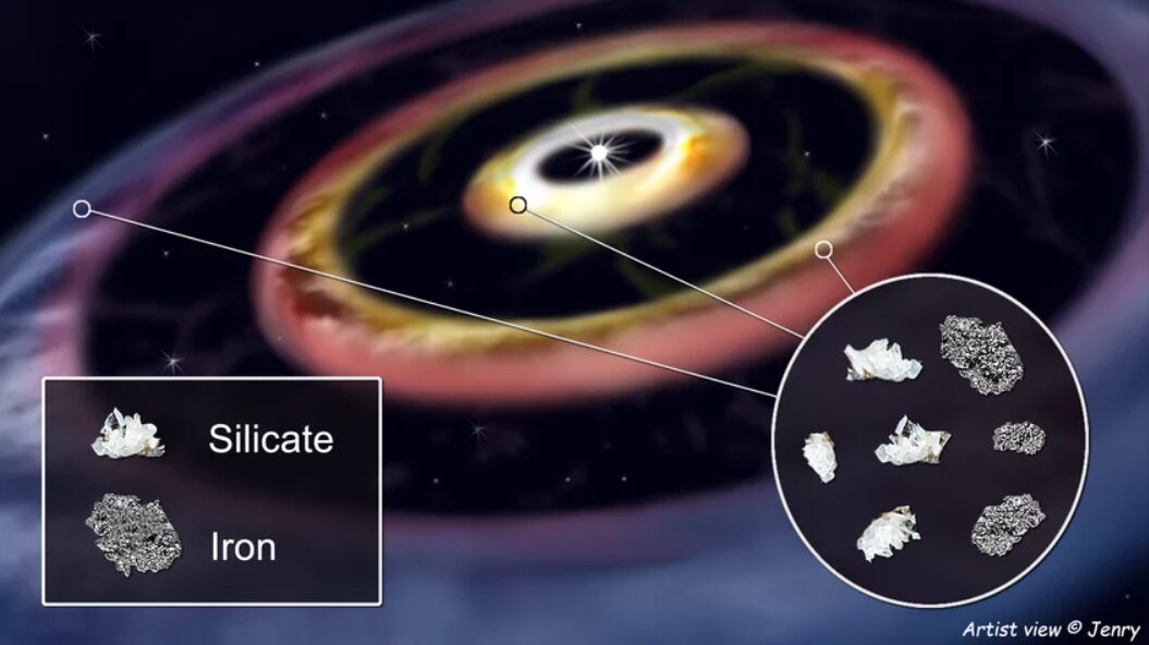 3 anelli disco di formazione planetaria
