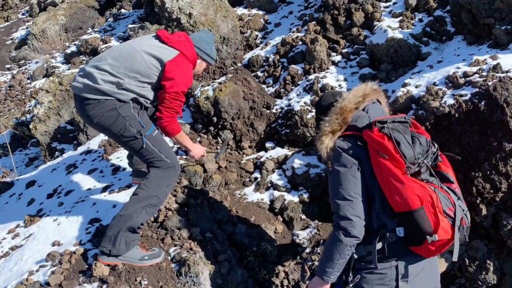 Nicola Mari sull'Etna