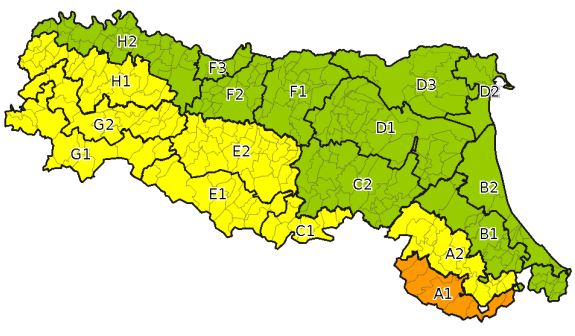 allerta meteo emilia romagna 16 gennaio