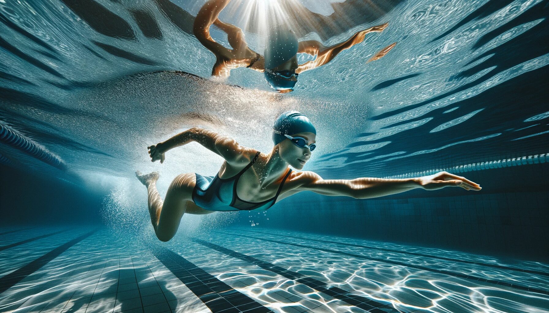 People enjoying the health benefits of swimming, representing the broader wellness gains from strong CFT results