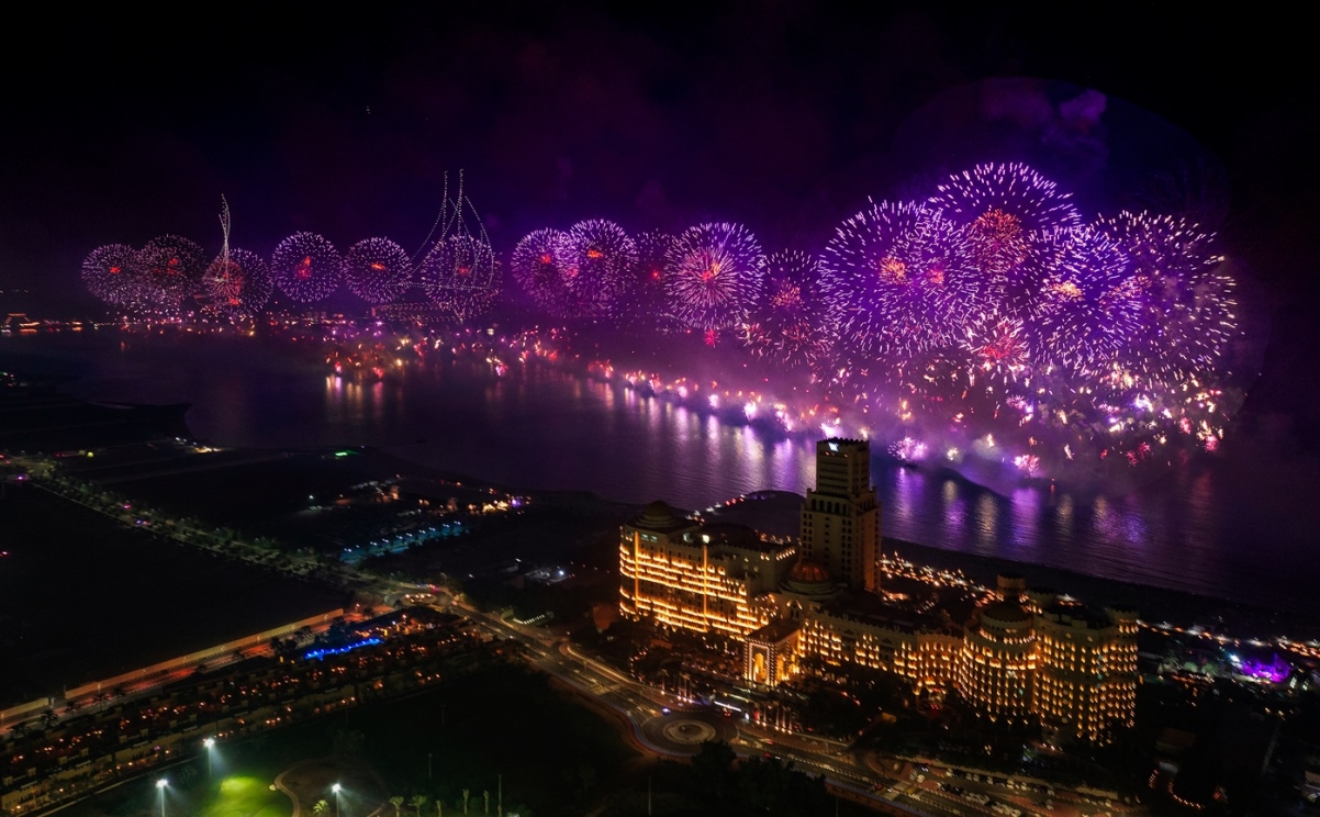 Capodanno, fuochi d'artificio da record a Ras Al Khaimah