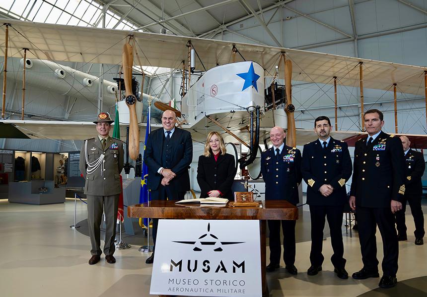 giorgia meloni Museo dell’Aeronautica Militare