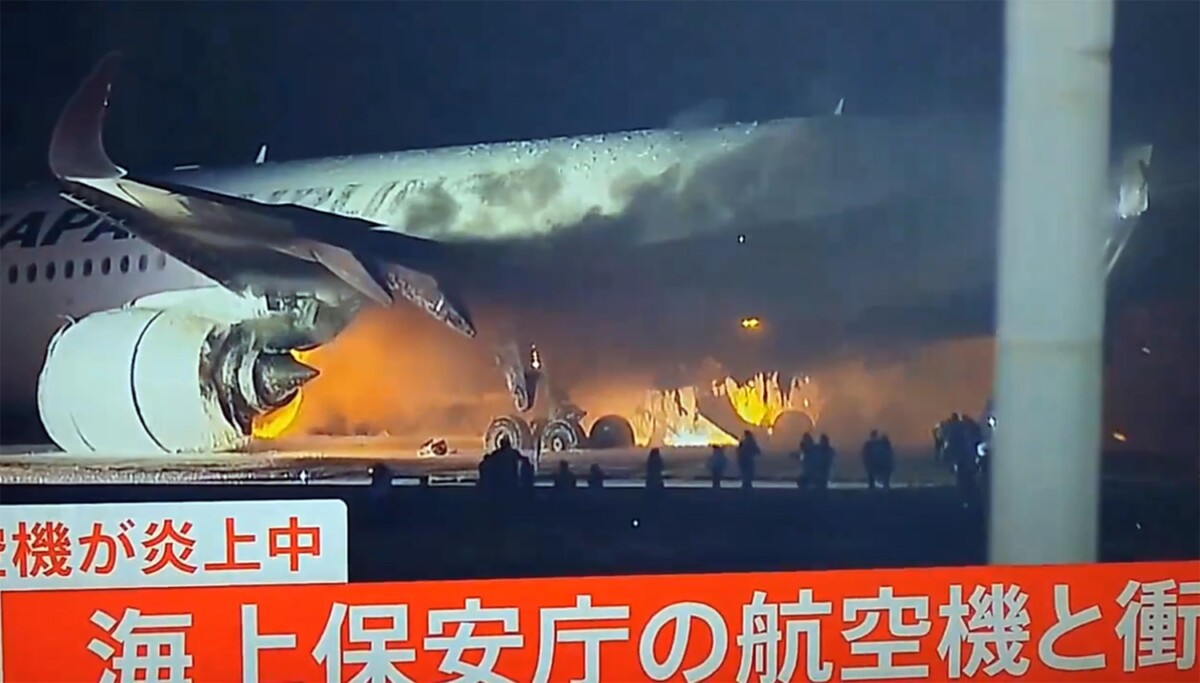 incidente aereo tokyo