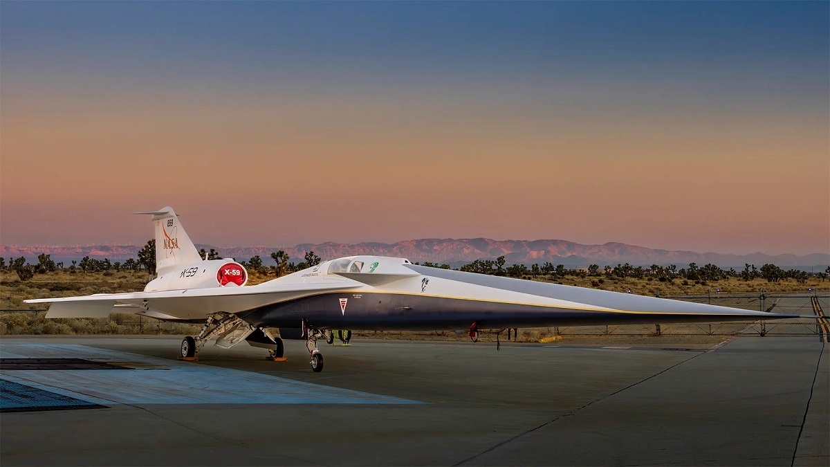 jet supersonico silenzioso X-59 Questst 9