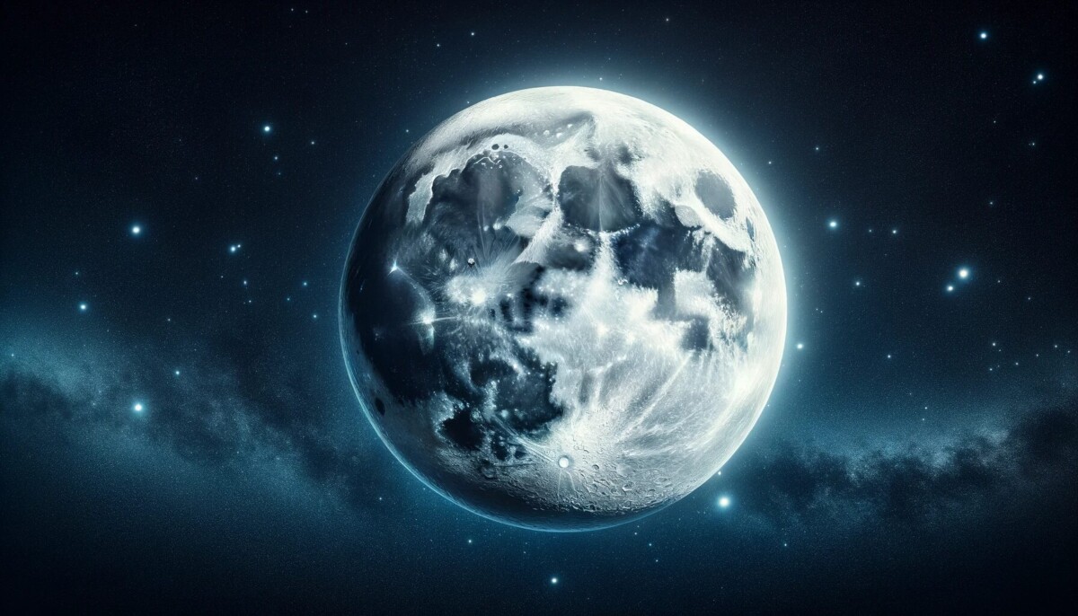 luna piena terra spazio