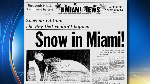 neve miami 19 gennaio 1977