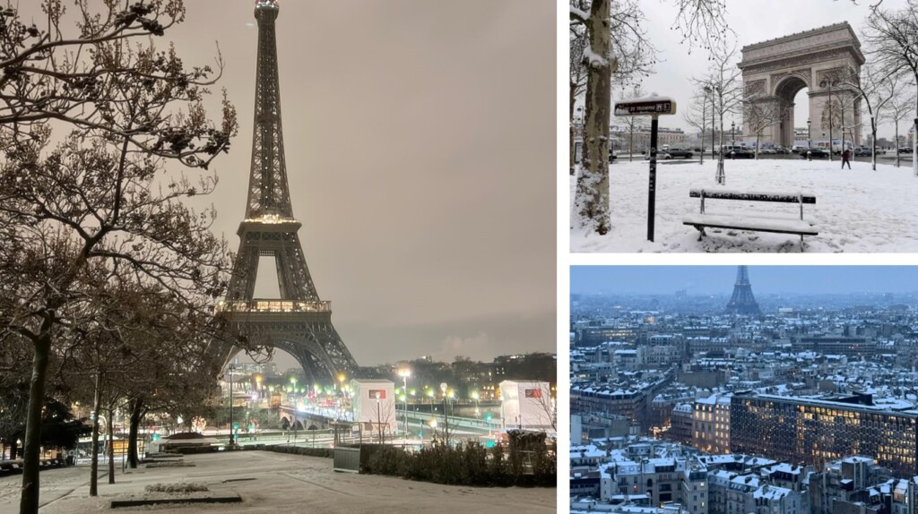 neve parigi francia