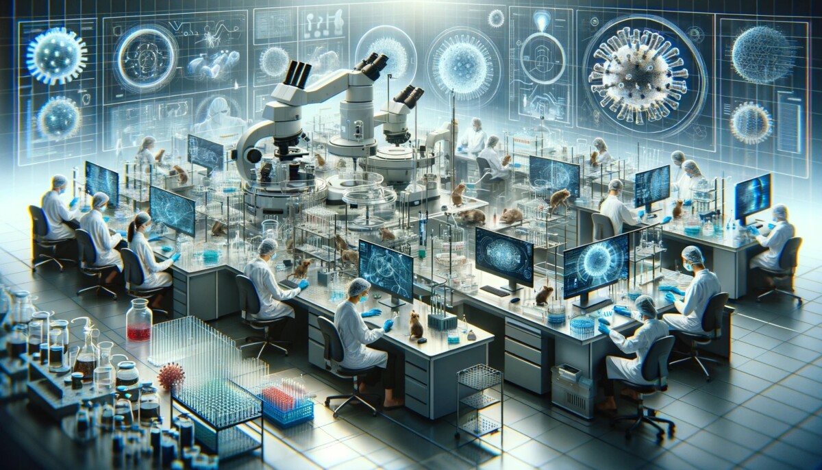 scienza laboratorio virus covid