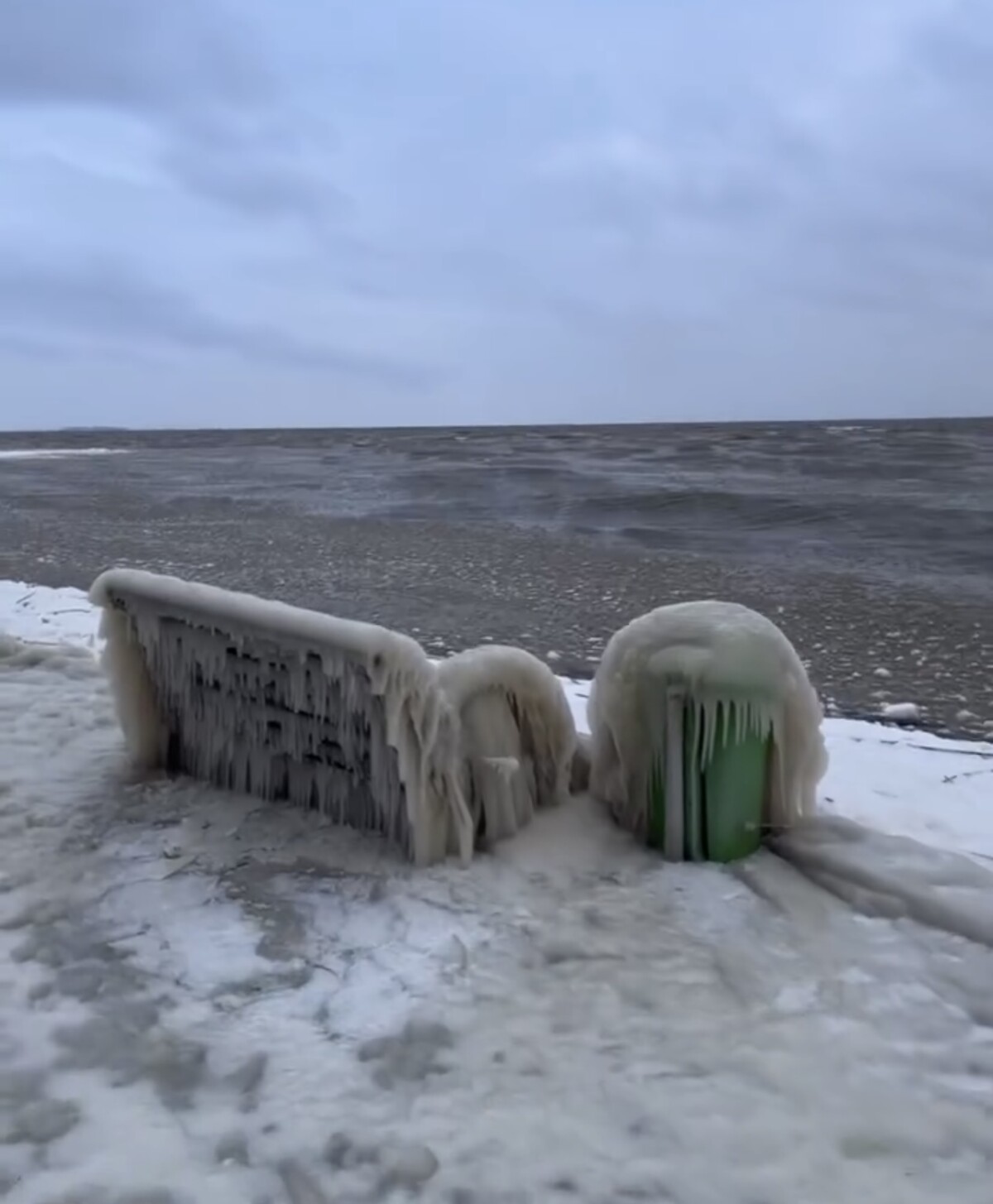 sculture ghiaccio nida lituania