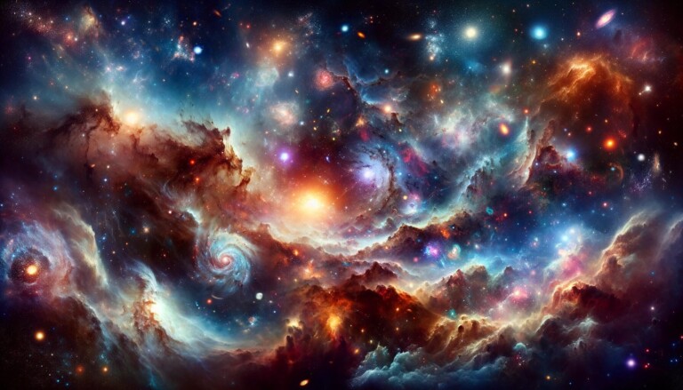 spazio cosmo universo pianeti stelle galassie