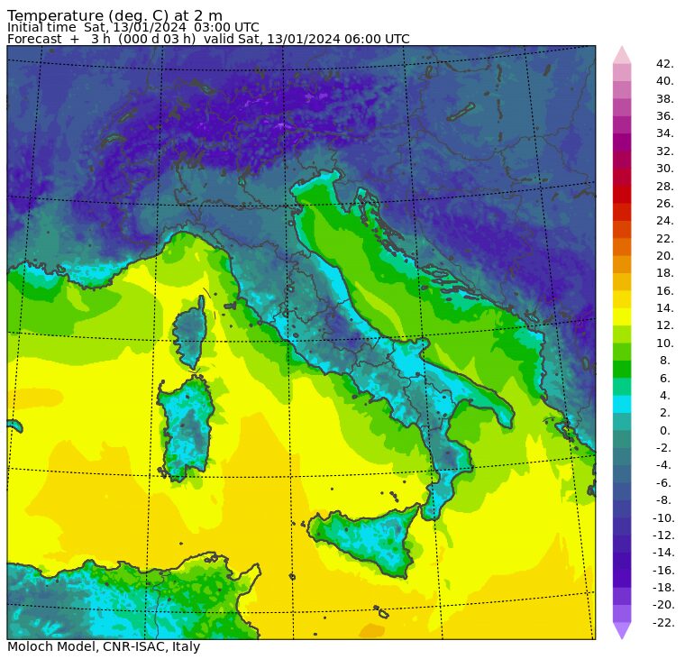 temperature minime oggi