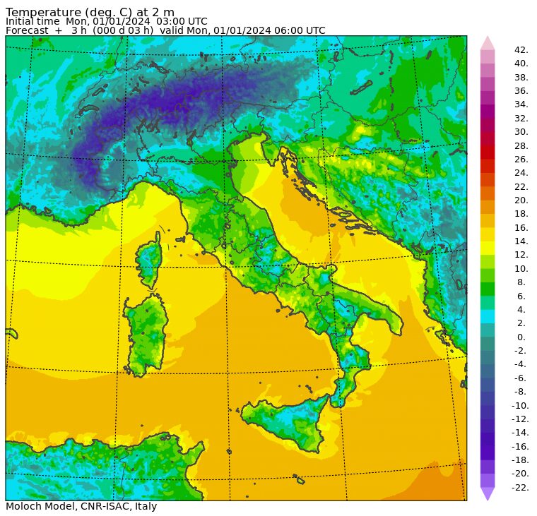 temperature minime oggi