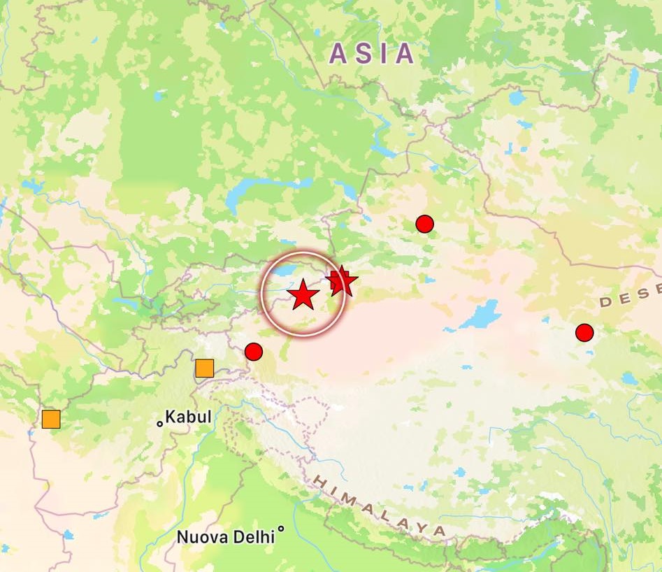 terremoto Cina-Kirghizistan