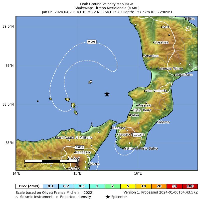 terremoto calabria sicilia