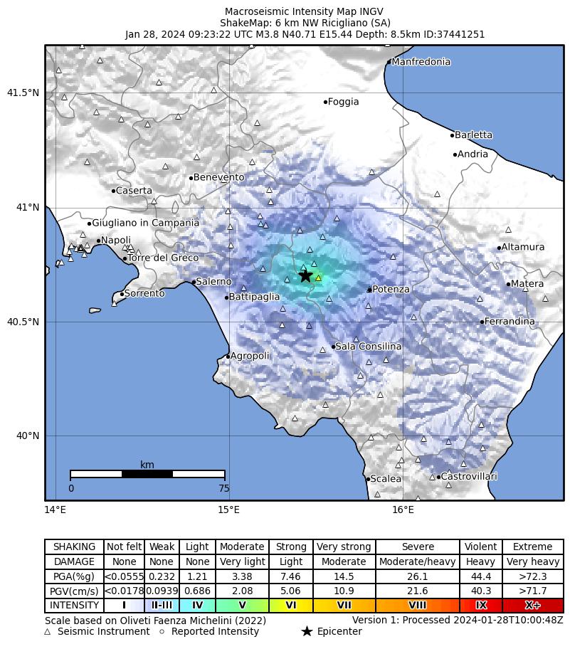 terremoto campania basilicata