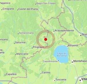 terremoto onano lazio