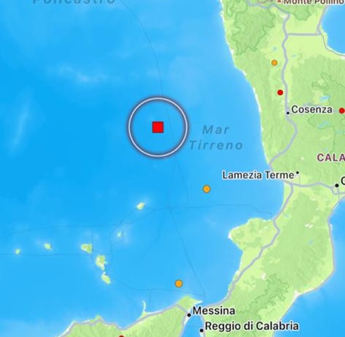 terremoto tirreno meridionale
