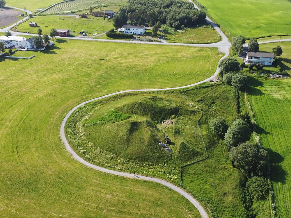 tumulo funerario di Herlaugshaugen norvegia