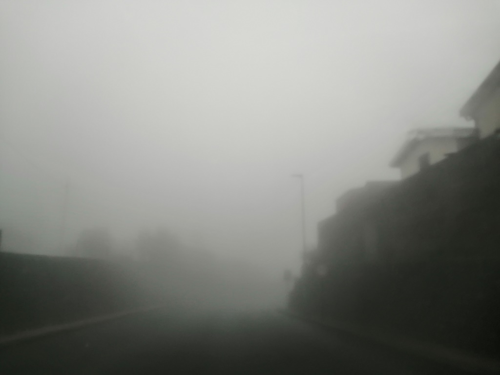 Pedara-Zafferana nebbia etna