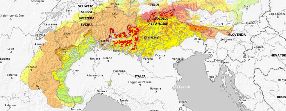 allerta allarme valanghe
